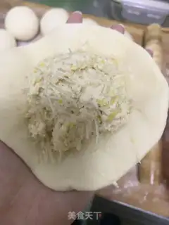 Make Bean tofu fan buns step 8