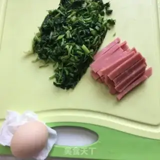 Make Soup of ham and eggs step 0