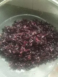 Make Black rice cake step 0