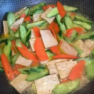 Make A cucumber carrot with fragrance step 3