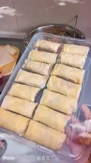 Make Spring rolls step 7