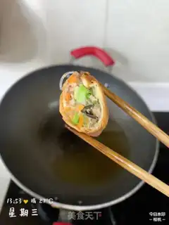 Make Spring rolls step 9