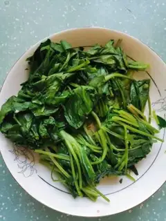 Make Garlic spinach step 3