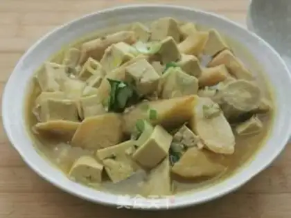 Make Curry tofu potion step 5