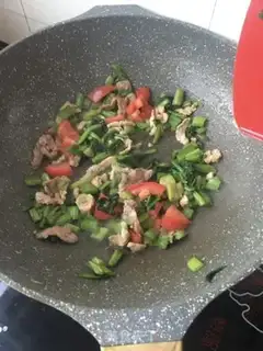 Make Pork spinach step 9