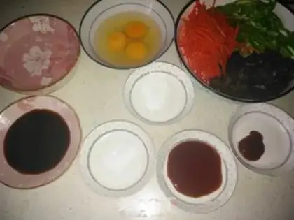 Make Fish fried eggs step 1
