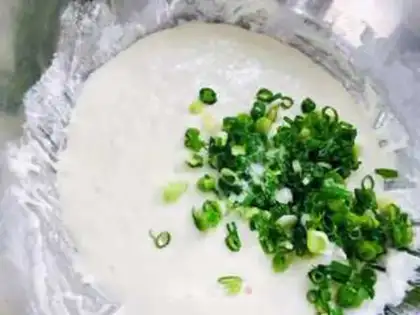Make Onion waffles step 4