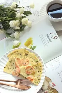 Make Sesame ham pancakes step 6