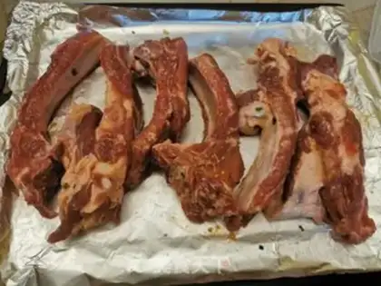 Make Bread the ribs step 4