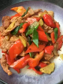 Make Red pepper fried meat step 15