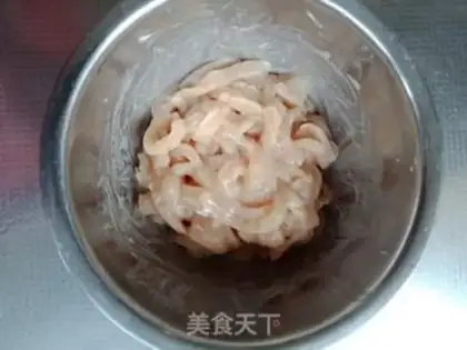 Make Fish chicken silk step 1