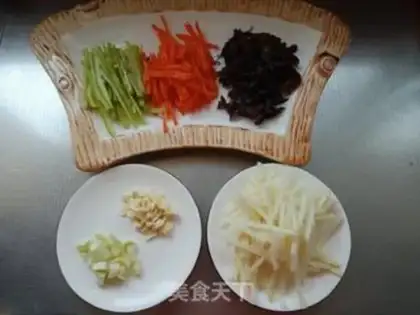 Make Fish chicken silk step 2