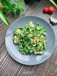 Make Celery leaves and fried eggs step 6
