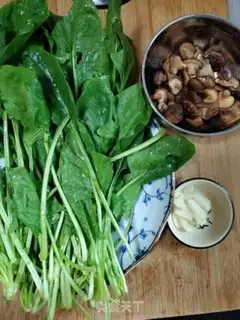 Make Fries and spinach step 0
