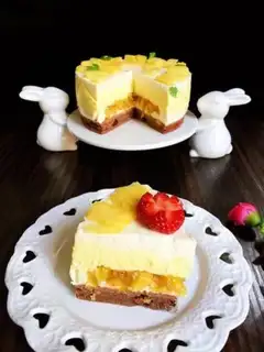 Make Pineapple cheesecake step 17