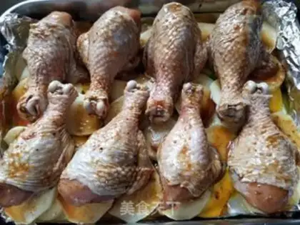 Make Vegetable roasted chicken leg step 4