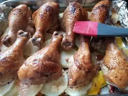 Make Vegetable roasted chicken leg step 6