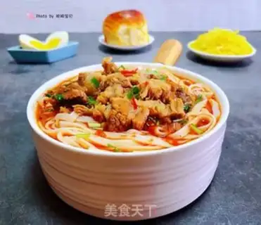Make Spicy oxen noodles step 12