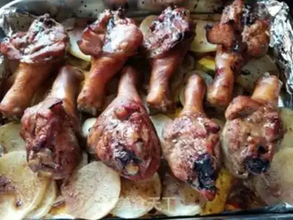 Make Vegetable roasted chicken leg step 8