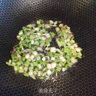Make Frozen ham rice step 2