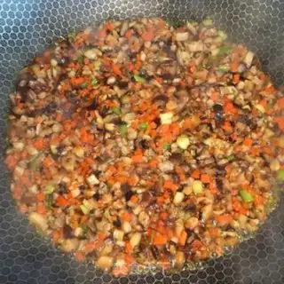 Make Frozen ham rice step 3