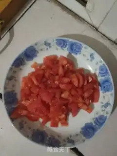 Make Tomatoes, fungus, omelet soup step 1