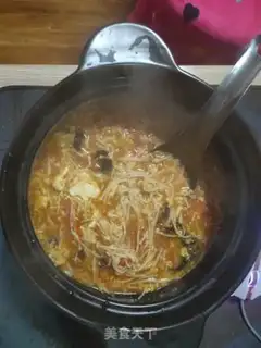Make Tomatoes, fungus, omelet soup step 9