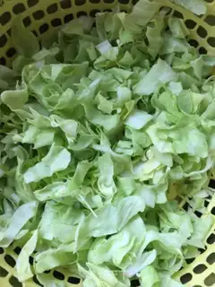 Make A bean sprouts fan step 0