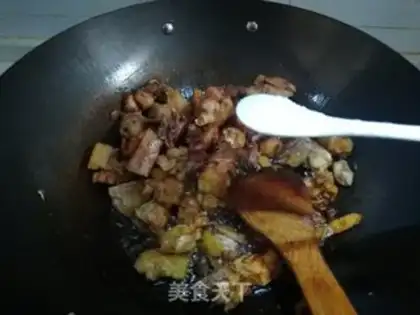 Make Chicken stew mushrooms step 5