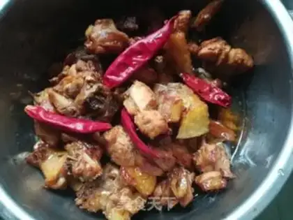 Make Chicken stew mushrooms step 8