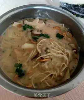 Make Poppy mushroom soup step 5