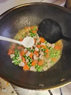 Make Meatd pea carrots step 7
