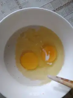 Make Breakfast eggcake step 1