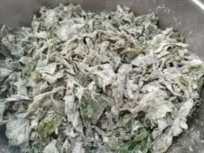Make Steam the leaves step 6