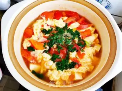 Make Tomato tofu soup step 11