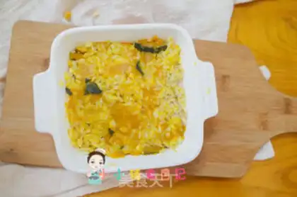 Make Pumpkin rice step 3