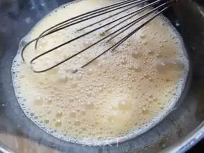 Make Pumpkin eggcake step 3