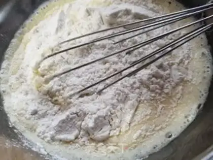 Make Pumpkin eggcake step 4