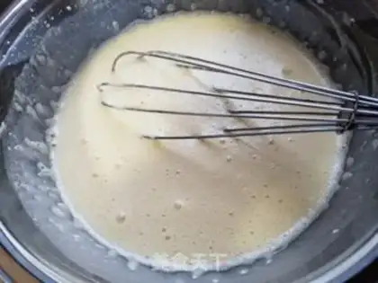 Make Pumpkin eggcake step 5