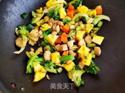 Make Pineapple chicken chest step 16