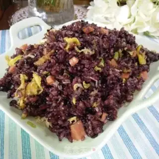 Make Curry makes black rice step 6