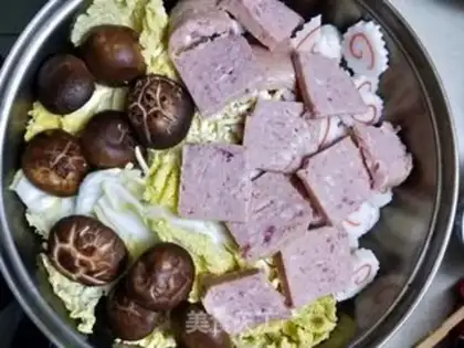 Make The Korean army fire pot step 12