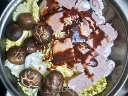Make The Korean army fire pot step 13