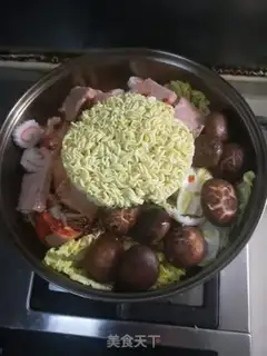 Make The Korean army fire pot step 14
