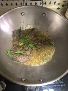 Make Double green beef step 3