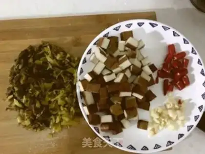 Make Snow-cuttered beans step 0