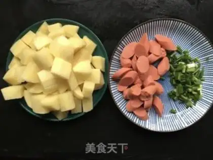 Make Ham potatoes step 0