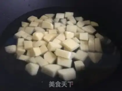 Make Ham potatoes step 1