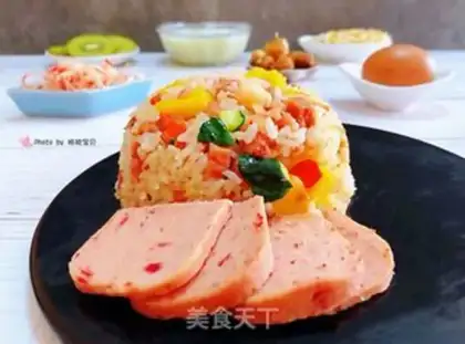 Make Pineapple shrimp fried rice step 13