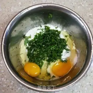 Make Egg pancakes step 2